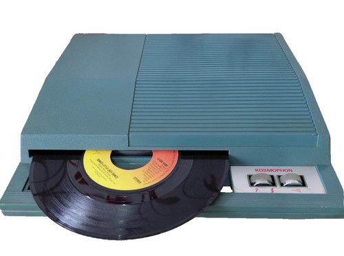 Vintage 1960s record player - record,