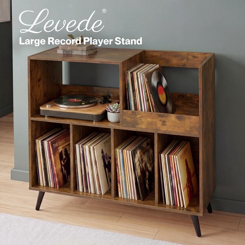 Levede record player - record, stand