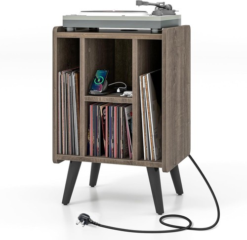 Costway record player - player, stand