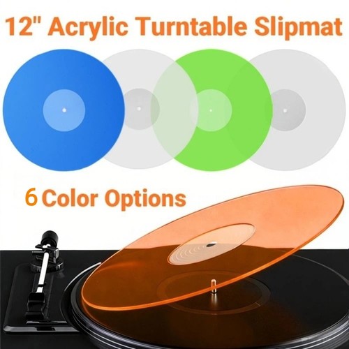 Acrylic turntable mat inch - turntable,