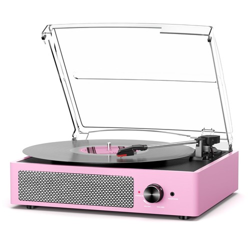 Vinyl record player with - record, 2