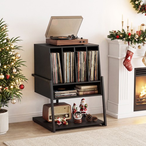 Record player stand turntable - record,